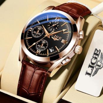 Azul Platinado: Reloj Analógico Deportivo y Sofisticado