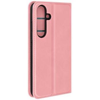 Estuche para tarjetas Galaxy S24 Rosa Claro, soporte magnético y textura Soft Touch