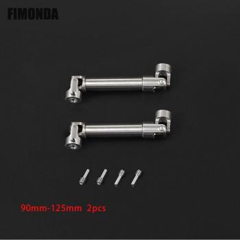 FIMONDA 2pcs Stainless Steel Drive Shaft for 1/10 RC Crawler Wraith