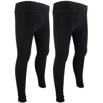 Thrym THMO Women’s 2-Set Black Thermal Leggings for Cold Weather (S/M)