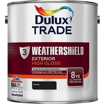 Dulux Trade Weathershield Glossy Black 2.5 Litres