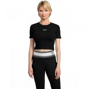 Haut noir Guess – T‑shirt Carla SS, référence S