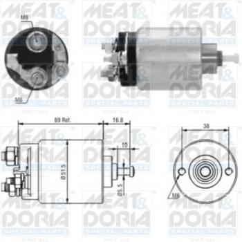 Starter Magnetschalter MEAT & DORIA 46104
