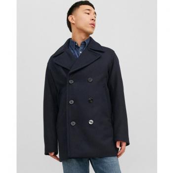 Chaquetón cruzado azul marino para hombre Jack&Jones JPRBLUCAPTAIN Peacoat