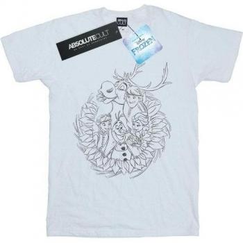 T-shirt en coton Disney Filles La Reine des Neiges Amies avec couronne 4-5 ans