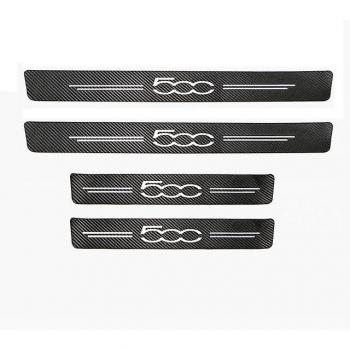 Autocollant de seuil de porte en fibre de carbone pour Abarth 124