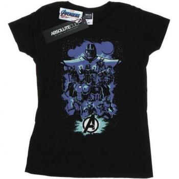 Marvel Ladies Avengers Endgame Space Sketch Cotton T-Shirt