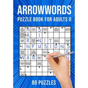 Arrow Word Puzzle Books for Adults : Arrowword Crossword Activity Puzzles Book II 80 Puzzles (UK Version)