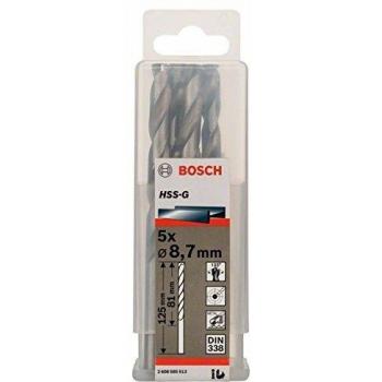 Bosch HSS-G Drill Bit 8.7mm Pack of 5