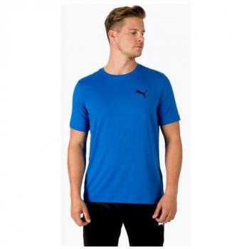Blaues Puma Herren-Sportshirt mit Small Logo – Aktivgröße S