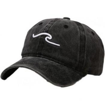Durable Summer Outdoor Baseball Cap with Wave Embroidery