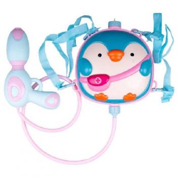 Zainetto con Pistola Acqua Pinguino per Piscina e Spiaggia