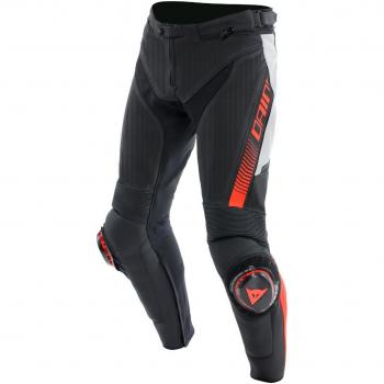 Dainese Super Speed Pelle Uomo – Black/White/Red-Fluo (Taglia 60)