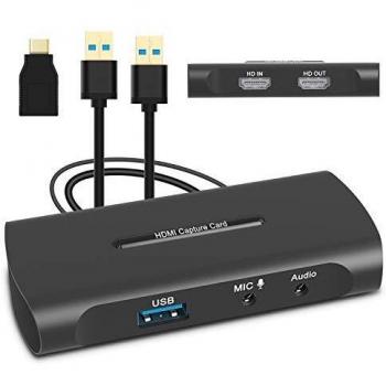 Game Capture Card con Microfono-In 4K (W7D)