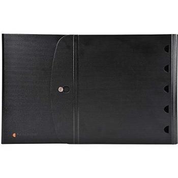 Exacompta 56234E Exashow gamme Exactive Classeur de présentation en polypropylène rigide (21x29,7 cm) 4 anneaux de 30 mm livré avec 5 intercalaires et 25 pochettes, présentation en chevalet ou à plat
