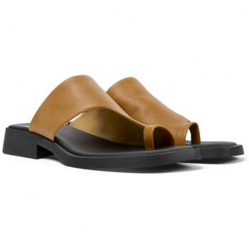 Sandalias Camper de mujer en piel marrón, modelo K201488-002 TWS