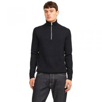 Jack & Jones Troyer-Strickpullover 'PERFECT', Größe M