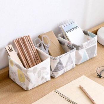 Estación de té y organización de cosméticos
