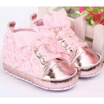 Baby Girl PU Leather Walking Shoes (0-18M)