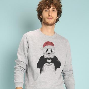 Vêtement de sport SANTA PANDA XXL gris chiné pour homme