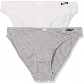 Skiny Advantage Print Rio Damen Slip 2er Pack, Mehrfarbig
