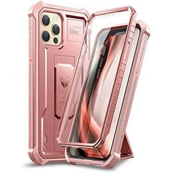 Heavy Duty Dual‑Layer iPhone 12/12 Pro Case – Rose Gold