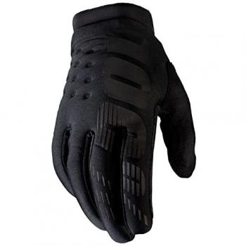 100% Brisker Kinderhandschuhe Schwarz-Grau