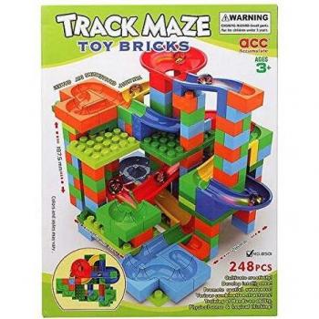 Baukasten mit Bausteinen und Track Maze 118056 (248 Teile)