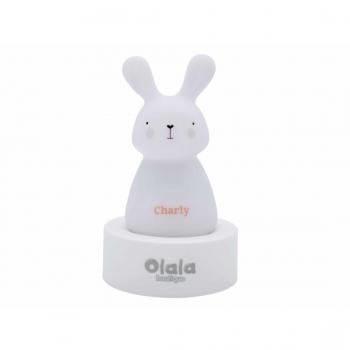 Veilleuse LED lapin blanc Olala