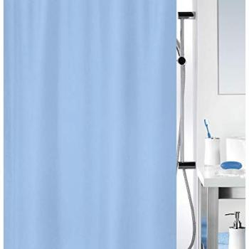Duschvorhang SPIRELLA Primo, hellblau, 180 cm x 200 cm