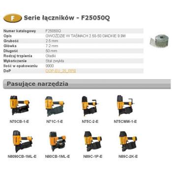 Clavos Bostitch 2,50 x 50 mm Modelo F25050Q – Alta Durabilidad