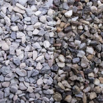 Ziersplitt Quarz 5-8 mm Grau-Braun