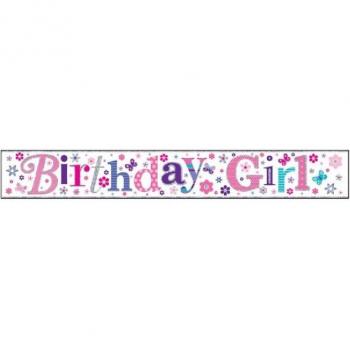 Banner di compleanno rosa per ragazze