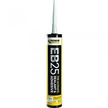 Everbuild Sika EVBEB25WE EB25 Hybrid Sealant Adhesive White 300ml