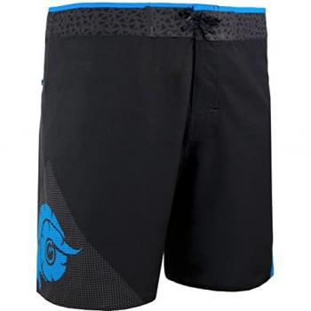 Guggen Mountain Herren Strampler, Badehose, Pyjamas Shorts und Boardshorts Schwarz Regular Fit L