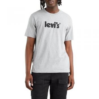 Maglietta Levi's Uomo Grigia A Maniche Corte con Logo XS