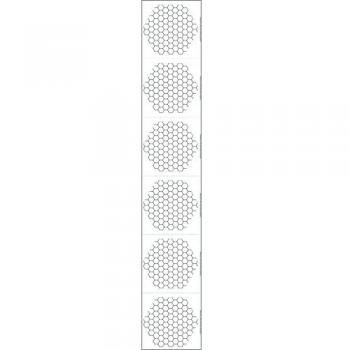 Sticker Carrelage Hexagonal Épuré Blanc-Noir