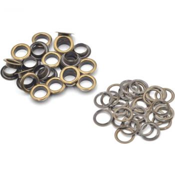 KALASO 100 Sets 8mm Grommets for Shoes and Leather Accessories