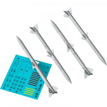 Reskit B AMRAAM Miniaturmodell – 4‑teiliges Kunststoff‑Set, 1/32, AIM‑120A (RSK32‑0407)