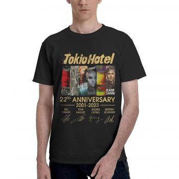 T-Shirt Gráfica Tokio Hotel Negro 27M