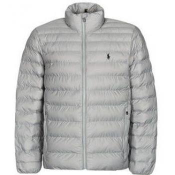 Piumino grigio Polo Ralph Lauren con cerniera e collo alto
