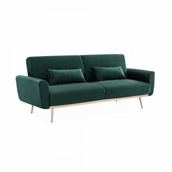 Velluto Green Reclining Sofa 3 Seat