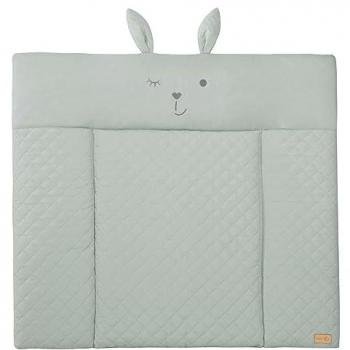 Roba® Wickelauflage Style, Soft, frosty green, mit aufgesticktem Gesicht