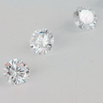 Lab Grown Moissanite 0.1 Carat EF Color 3mm Round Cut VVS Clarity
