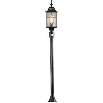 Wegeleuchte Milano: IP43, E27, mit Bewegungs­sensor