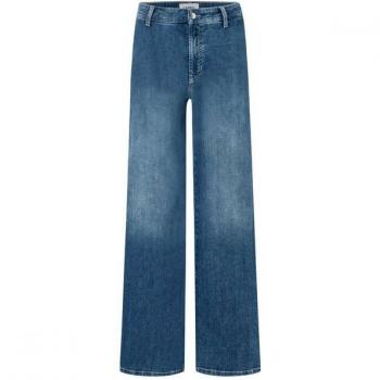 Cambio Weite Jeans für Damen in Hellgrau