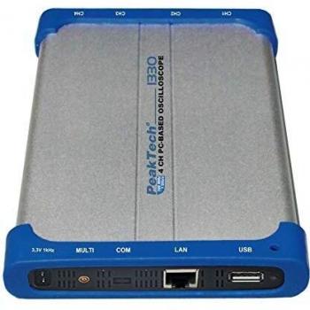 PeakTech P1330 USB/LAN Oscilloscope – 100 MHz, 4‑Channel