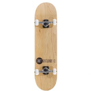 Enuff Logo Stain Factory Complete Skateboard Natural 8