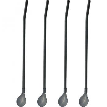 Long Reusable Straw and Spoon Set