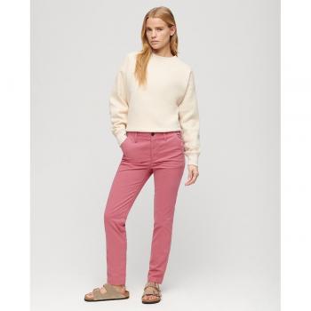 Superdry Pantaloni Chino W7011069a Rosa 27
